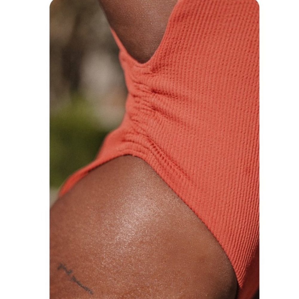 Toluca Swim Venus Midi One Piece - Spice Hybrid Rib - Picture 3 of 6